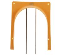 UKCOCO Porte Entrée pour Cage à Pigeons Style Européen Plastique et Acier Inoxydable Installation Facile sans Outils et Pratique pour Accès et Entretien des Oiseaux