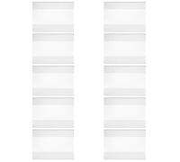 UKCOCO Porte-étiquettes en Acrylique à Clip 10 Pièces pour Affichage des Prix en Supermarchés et Magasins, Support Transparent pour Étiquettes Alimentaires