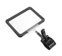 UKCOCO Porte Étiquettes Réglable Plastique pour Affichage de Prix Support Pratique pour et Magasins de Détail Clip pour Signe de Marchandise avec Cadre Noir et Membrane