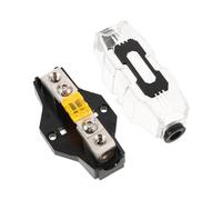 UKCOCO Porte Fusible Auto Audio pour Amplificateur Protection Circuit Stable avec Couvercle Transparent Compatible Installation Audio Voiture