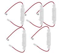 UKCOCO Porte-fusible Haute Tension 5kv 0,85a En Alliage D'aluminium Abs Et Verre Pour Four à Micro-ondes, Accessoire De Remplacement Pour Micro-ondes La Cuisine, Lot De 5 Pièces