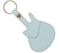 UKCOCO Porte-médiators Étui Portable de Guitare avec Porte-clés en PU | Rangement pour Médiators, Protection du Contenu, Format Compact à Emporter Partout
