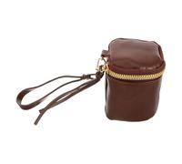 UKCOCO Porte-Monnaie Vintage PU Effet Cire Huile Petite Trousse de Voyage Zippée pour Lèvres Bijoux et Organisateur Compact et Résistant pour Cosmétiques et Accessoires