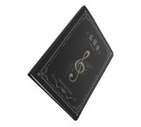 UKCOCO Porte-partitions à Pince Double Face pour Piano, Classeur de 50 Pages, Pochette Musicale Détachable Légère, Étui de Rangement Compact pour Partitions Musicales, Accessoires Piano