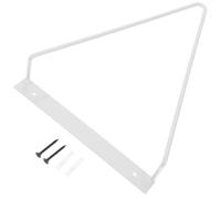 UKCOCO Porte Revue Mural en Fer Blanc, Présentoir Triangulaire Stable et Facile à Installer, Support Mural pour Disques Vinyles pour Maison et École