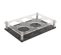UKCOCO Porte Verres à Shots Acrylique Plateau Multi pour Support Pratique pour Verres à Liqueur et Facile à Nettoyer