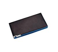 UKCOCO Portefeuille pour Homme Noir en PU, Multi-Compartiments, Élégant | Pliable, Texture Souple, Rangement à Diviseurs Multiples, Finition Soignée pour Présents de Noël