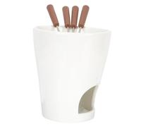 UKCOCO Pot à Fondue Céramique Multifonction pour Chocolat Beurre Fromage Chauffe Aliments avec Support Bougie Set de Cuisine Pratique pour Amateurs de Cuisson