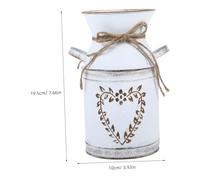 UKCOCO Pot de Fleur Vintage Forme de Cœur Jardinière Décorative pour Intérieur et Extérieur Vase Pichet Style pour Centre de Table et Décoration Maison