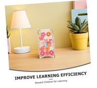 UKCOCO Pot de Récompense Garçon Fille Bois avec Jetons Marguerite Système Incitatif DIY pour Salle de Classe Motivation et Autodiscipline des Garçon Fille