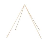 UKCOCO Poteaux de Support de Tente en Bois Massif pour Garçon et Filles, Renforts Triangulaires Robustes, Barres Rondes Naturelles, Quincaillerie pour Structure de Cabane de Jeu,