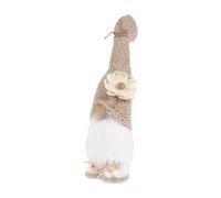 UKCOCO Poupée GNOME en Peluche Beige, Décoration Scandinave pour Maison | Tissu Beige, Esprit Festif, pour Étagère de Bureau et Intérieur, Style Nordique Discret