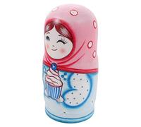 UKCOCO Poupées Russes Gigognes Bois Peintes Main Ensemble De Poupées à Empiler pour Garçon Fille Décoration Traditionnelle Russe