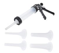 UKCOCO Poussoir à Saucisse Manuel Acier Inoxydable Outil Compact et Résistant pour Remplissage Facile de Viande Maison et Charcuterie Maison