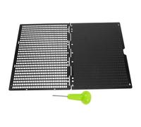 UKCOCO Présent Rentrée Kit Braille Aveugles avec Plaque D'écriture Braille en Plastique, Stylet Inclus, 27 Lignes et 30 Cellules par Ligne, Tableau D'écriture Incliné Pratique