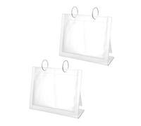 UKCOCO Présentoir à Autocollants pour Ongles 2pcs en Acrylique et Pvc pour Organiser et Stocker les Stickers Nail Art, pour Salon de Manucure