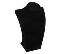 UKCOCO Présentoir à Colliers et Porte-bijoux en Résine Noir, Support Tête Portrait 20 Cm, Organiseur Bijoux pour Boucles D'oreilles et Pendentifs, Déco Vitrine et Rangement Accessoires