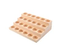 UKCOCO Présentoir en Bois pour 24 Flacons de 30 Ml Support de Rangement pour Bouteilles D’Huiles Essentielles Organisateur Robuste Résistant à la Chaleur Froid pour Usage Domestique