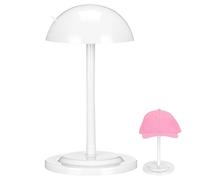 UKCOCO Présentoir Télescopique pour Chapeaux et Perruques, Support Blanc
