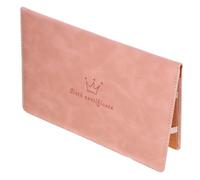 UKCOCO Protège Certificat de Naissance Cuir avec Motifs Dessin Animé Housse de Rangement Pratique pour Documents et Créatif pour Garçon Fille Couverture Rose