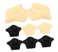UKCOCO Protège-talons Adhésifs 8 Pièces Beige et Noir Antidérapants, Semelles Intérieures Coussinets Épais et Fins, Confort Chaussures Femme et Homme, Prévention Ampoules, Usage