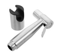 UKCOCO Pulvérisateur Bidet Acier Inoxydable avec Support Douchette Manuelle pour Salle de Bain Nettoyage Couches et Rinçage Installation Rapide