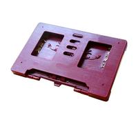 UKCOCO Pupitre de Lecture en Plastique Rouge, Résistant et Pratique Maison Bibliothèque, Support Solide Qui Maintient les Pages du Livre sans Dommage