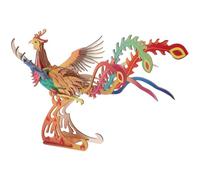 UKCOCO Puzzle 3D en Bois Représentant Un Oiseau Phénix pour Garçon et Filles, Modèle Éducatif Traditionnel Chinois, Taille Moyenne, Jeu D’Assemblage Ludique et Développement Cognitif,
