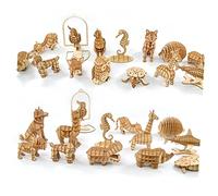 UKCOCO Puzzle Bois Flamingo pour Garçon Fille Éducatif DIY Bois Modèle de Puzzle Créatif pour Développer la Coordination et Intellect des Garçon Fille