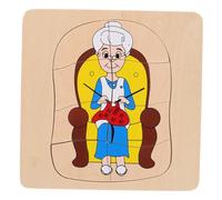 UKCOCO Puzzle Bois Montessori Multi-Couches pour Garçon Fille Éducatif Cycle de Vie Humaine Développement Cognitif et Apprentissage Précoce