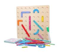UKCOCO Puzzle Éducatif Bois Montessori pour Garçon Fille Tableau de Géométrie Pédagogique pour Apprentissage des Formes Cadeau Garçon Fille