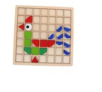 UKCOCO Puzzle Montessori Bois Jeu de Formes Géométriques pour Garçon Fille Éducatif pour Maternelle et Activités Scolaires Apprentissage Tangram