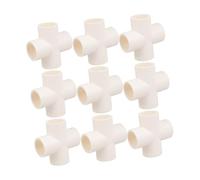 UKCOCO Raccords PVC de Tuyauterie 10Pcs Connecteurs de Tuyaux Étanches pour Plomberie et Irrigation Accessoires Solide en PVC Installation Facile et Fiable