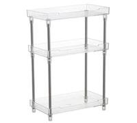 UKCOCO Rack De Finition Cosmétique Étagères De Salle De Bain Unité D'étagères Organisateurs Organisateur De Comptoir De Salle De Bain Se Maquiller Debout Transparent