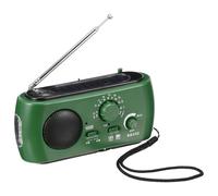 UKCOCO Radio Solaire Urgence à Manivelle avec Lampe Torche LED Fonction Power Bank USB Portable pour Camping Randonnée Et Situations Urgence