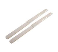 UKCOCO Rail Tiroir Coulissant Adhésif Blanc en Hips, Glissière Pratique et Stable pour Tiroirs Cuisine et Armoires, Kit 1 Set Facile à Installer