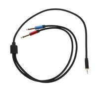 UKCOCO Rallonge Audio 3,5 Mm vers Double Connecteur 6,35 Mm, Câble D'extension Stéréo 1 Mètre, Compatible Casque Studio, Microphone et Amplificateur, Câble Prolongateur Haute Résistance