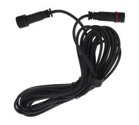 UKCOCO Rallonge électrique robuste 5 m pour projecteur solaire extérieur, câble d'alimentation pour éclairage extérieur, double cœur en cuivre et PVC, étanche à la pluie, pour jardin