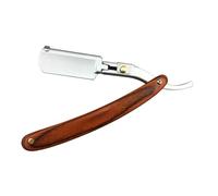 UKCOCO Rasoir Manuel Droit Vintage Acier pour Hommes Lame Sécurisée Portable et Facile à Utiliser pour Barbe et Coupe de Cheveux Adapté Salon de Coiffure et Usage Domestique
