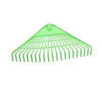 UKCOCO Râteau à Feuilles Robuste pour Jardin et Pelouse, 21 Dents Plastiques Vert, Outil de Désherbage Extérieur Multifonction pour Ramassage Feuilles Mortes et Entretien Jardin
