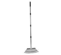 UKCOCO Râteau de Jardin Réglable Acier Inoxydable Dents Râteau Multifonction Portable pour Désherbage Nivelage et Ramassage des Outil pour Jardinage et Camping