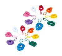 UKCOCO Recharge Fibre Polyacrylique Douce pour Métier à Tisser de Boucles Élastiques 96 Pièces 8 Couleurs Variées, Kit de Boucles Artisanales pour Maniques et Loisirs Créatifs Garçon