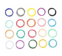 UKCOCO Recharges de Filament P asse Température 1,75 Mm pour Stylo 3d - Kit 20 Couleurs 5 Mètres - Accessoires D'impression 3d Compatibles Plupart des Stylos D'impression, Fourniture