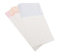UKCOCO Recharges pour Agenda à Trois Volets M5/a6 3 Paquets 20 Feuilles Lignées 5 Trous Papier 120 G/m² Planificateur Quotidien Hebdomadaire Mensuel Organisateur Portable Bureau Scolaire
