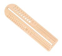 UKCOCO Règle Bois pour Mesure Aiguilles Tricot et Crochet Jauge Précise pour Chaussettes Outil Mesure Confortable et Facile à Utiliser Améliore Efficacité Du Tricot