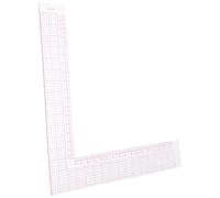 UKCOCO Règle de Couture pour Tissu en Plastique 30cm L Forme Graduations Précises Outil pour Conception et Découpe de Vêtements