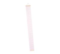 UKCOCO Règle de Croissance Taille en Toile Rose Enregistrement de Croissance et Rangement Enroulable, pour Chambre D'garçon et Filles ou Salon