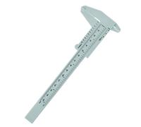 UKCOCO Règle de Mesure Précise Sourcils 150 Mm Plastique Gris Outil Maquillage Professionnel pour Microblading et Tatouage