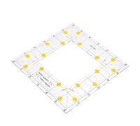 UKCOCO Règle de Patchwork Carrée en Plastique, 1 Pièce, Règle de Mesure pour Tissu Découpe Centrale, Outil Couture Multifonction Léger et Portable, pour Couture et Matelassage
