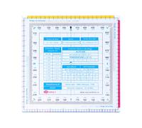 UKCOCO Règle de Vol en Plastique Calculateur de Vol Règle Carrée Vecteur Rotation Traceur Navigation